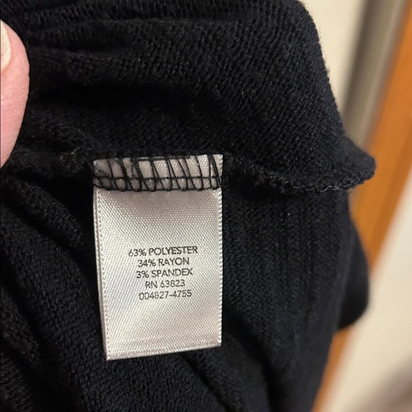 CJ Banks Black Crew Neck Sweater - Picture 4 of 6